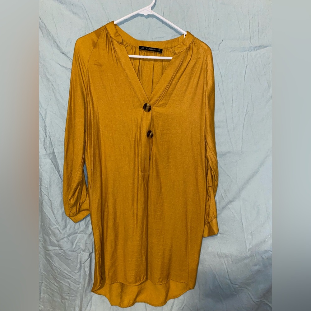 Yellow Zara dress